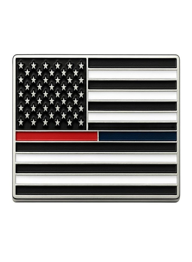 PinMaze Red Blue Thin Line USA American Lapel Pin - Image 3